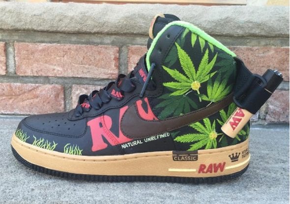 air force 1 custom weed
