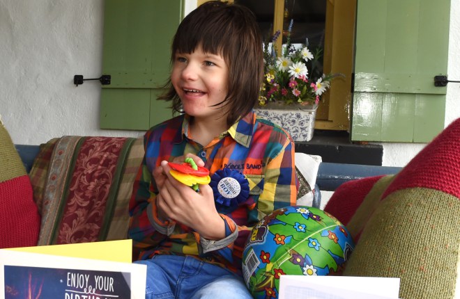 Billy Caldwell enjoying his 11th birthday. MC 79